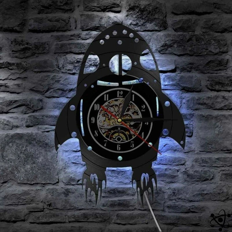 Original Wall Clock Led Rocket Science Decor