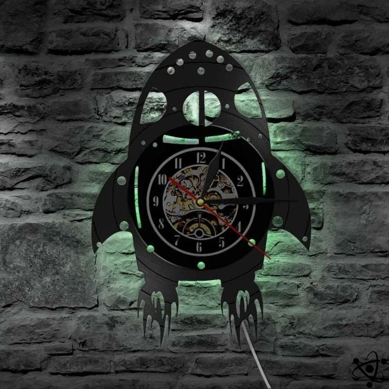 Original Wall Clock Led Rocket Science Decor