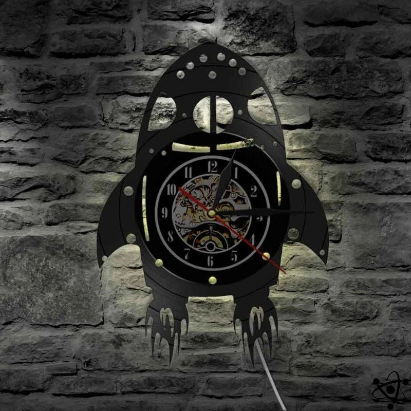 Original Wall Clock Led Rocket Science Decor