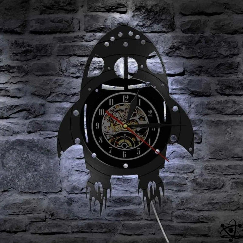 Original Wall Clock Led Rocket Science Decor