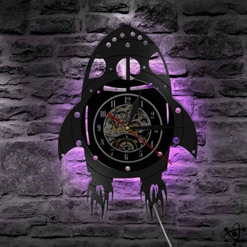 Original Wall Clock Led Rocket Science Decor