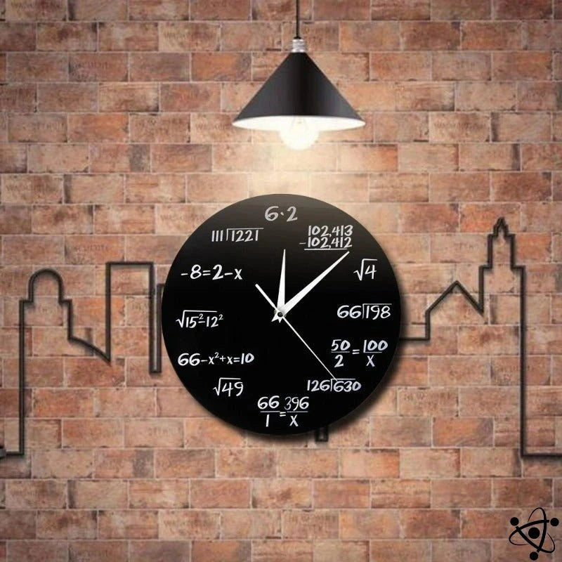 Original Wall Clock Mathematics Science Decor