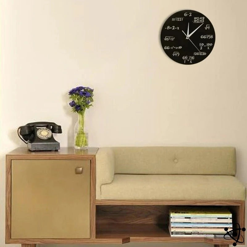 Original Wall Clock Mathematics Science Decor