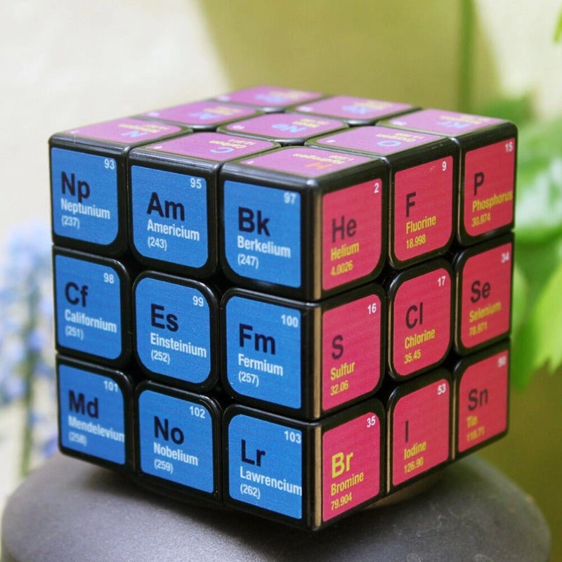 Periodic Rubik's Cube Elements Science Decor
