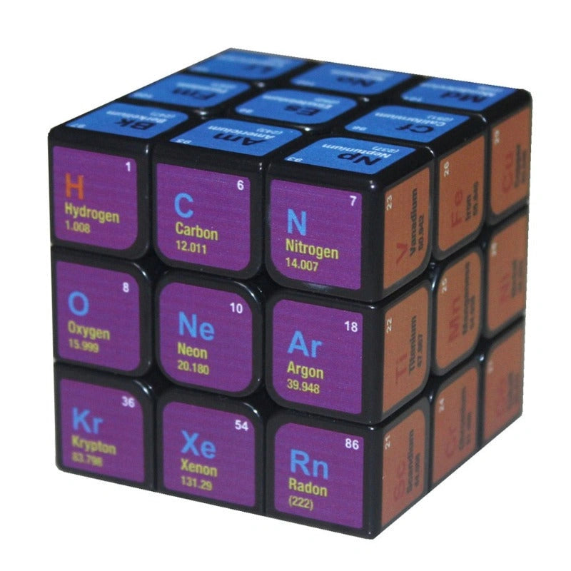 Periodic Rubik's Cube Elements Science Decor