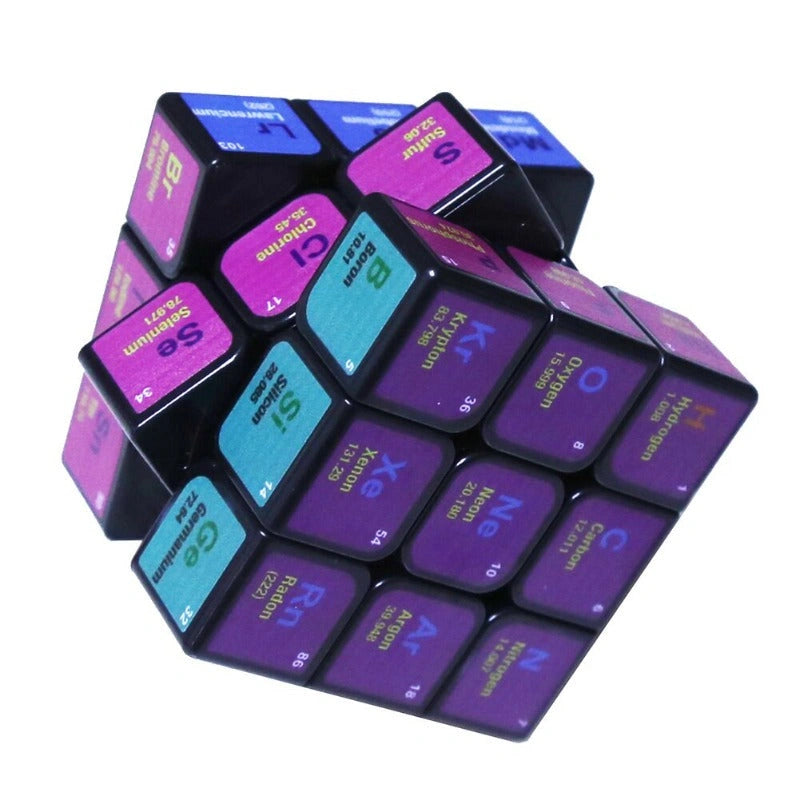 Periodic Rubik's Cube Elements Science Decor