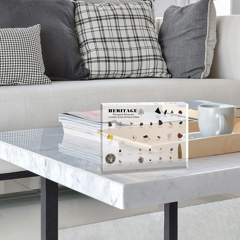 Periodic Table with Real Elements Heritage Science Decor