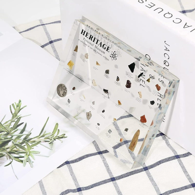 Periodic Table with Real Elements Heritage Science Decor
