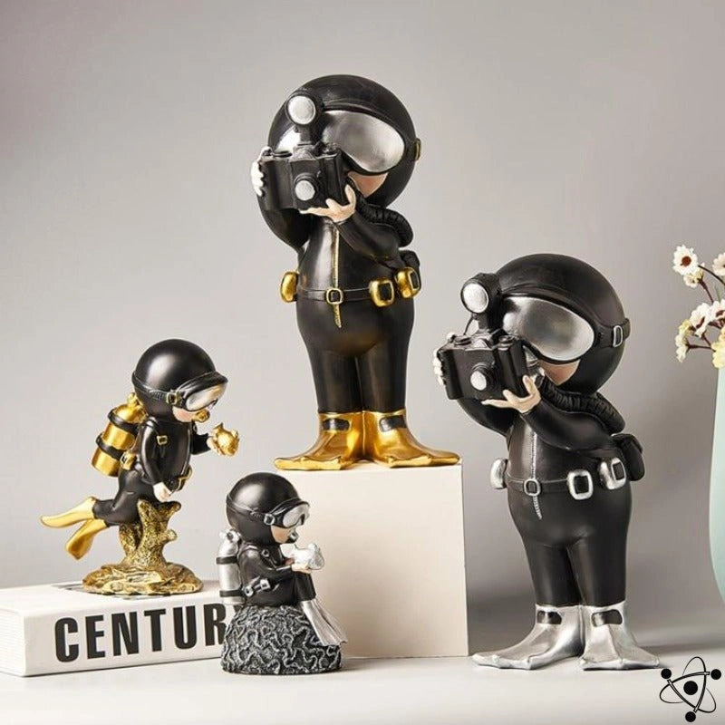 Photographer Diver Figurine Science Decor