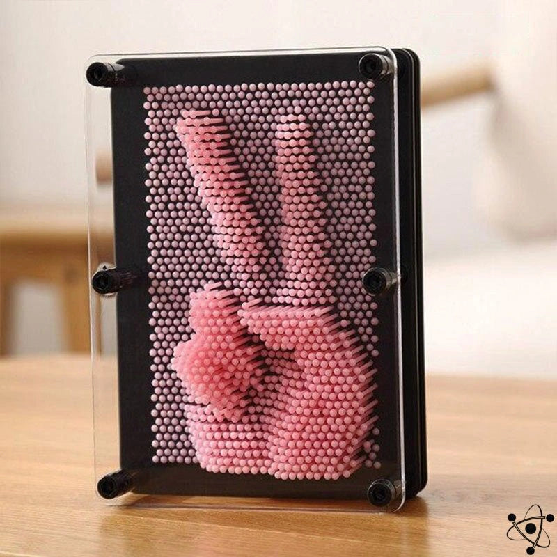 Pin Art Sculpture 3D Science Decor