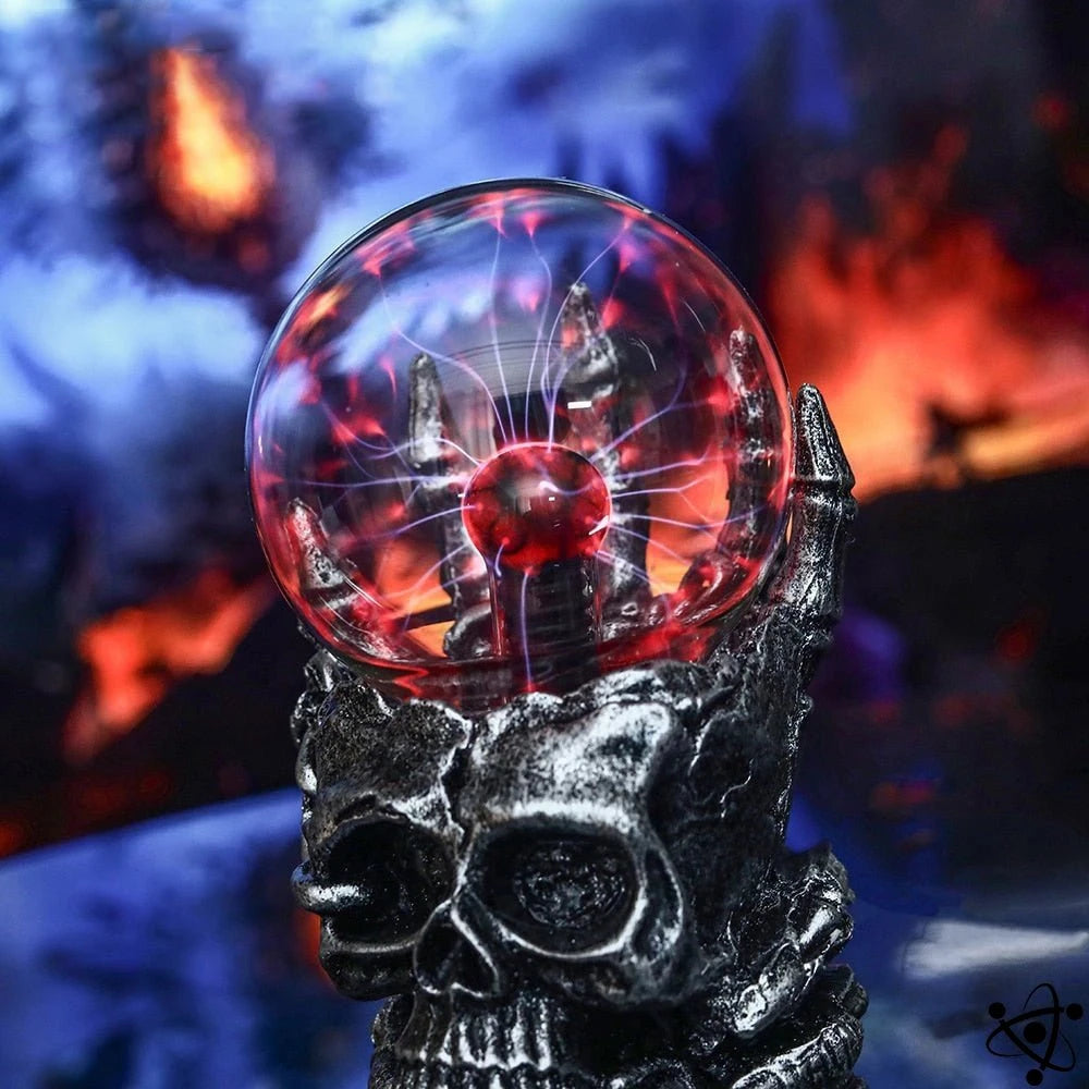 Plasma Lamp Skull Science Decor