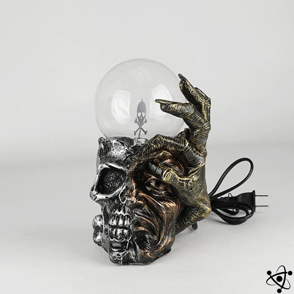 Plasma Lamp Skull & Face Science Decor