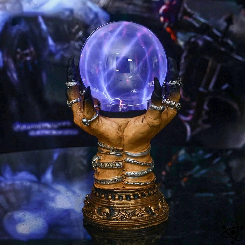 Plasma Lamp Witch Hand Science Decor