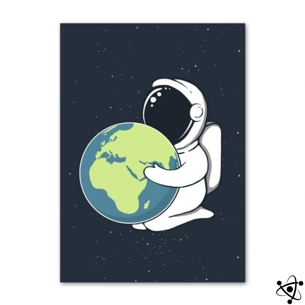 Poster Astronaut Holding The Earth Science Decor