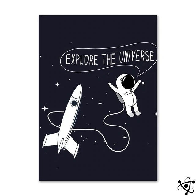 Poster Explore The Universe Science Decor