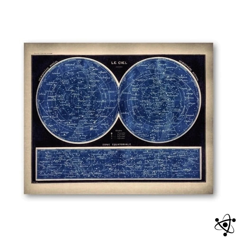 Poster Planisphere Of The Sky Science Decor