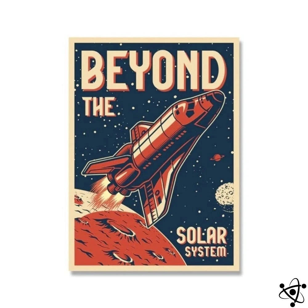 Poster Retro Space Shuttle Science Decor