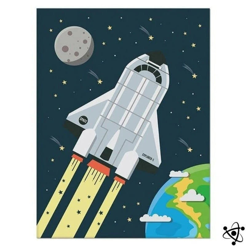 Poster Shuttle In Space Science Decor