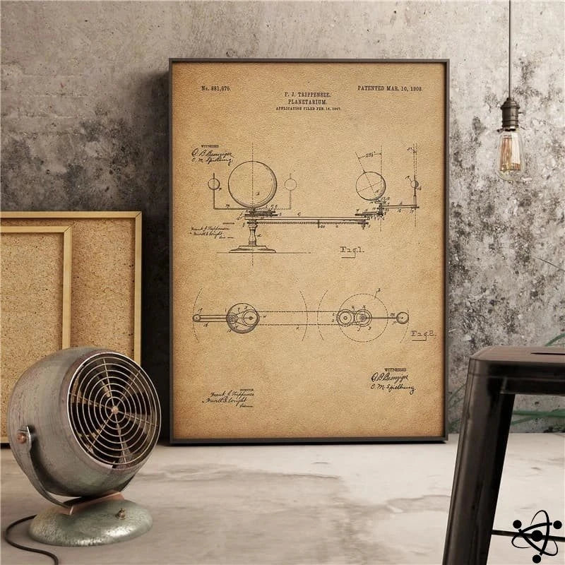 Poster Solar System Model Science Decor