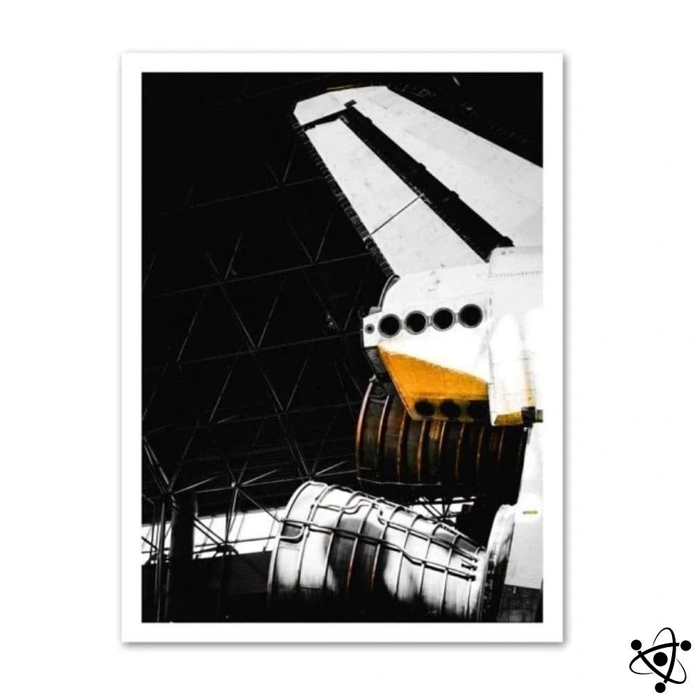 Poster Spatial Shuttle Engines Science Decor