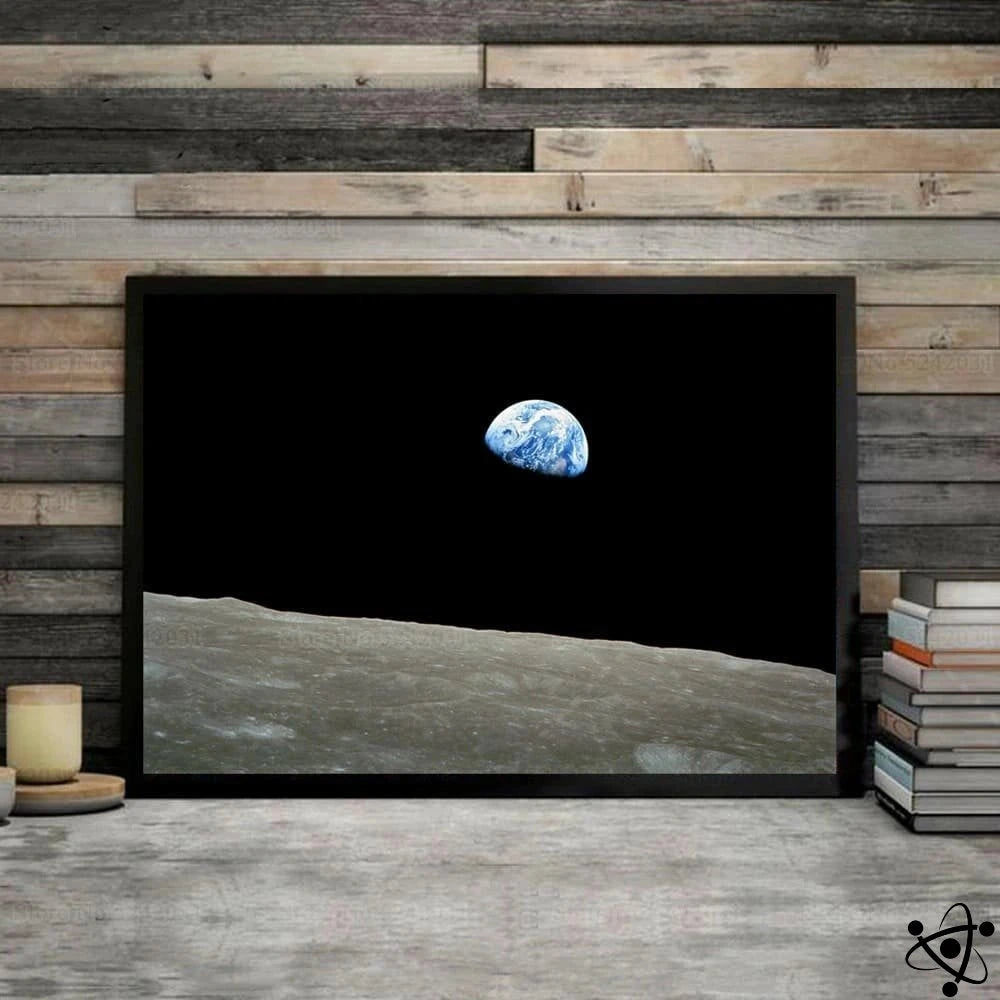 Poster The Earth Photo Seen From The Moon Science Decor