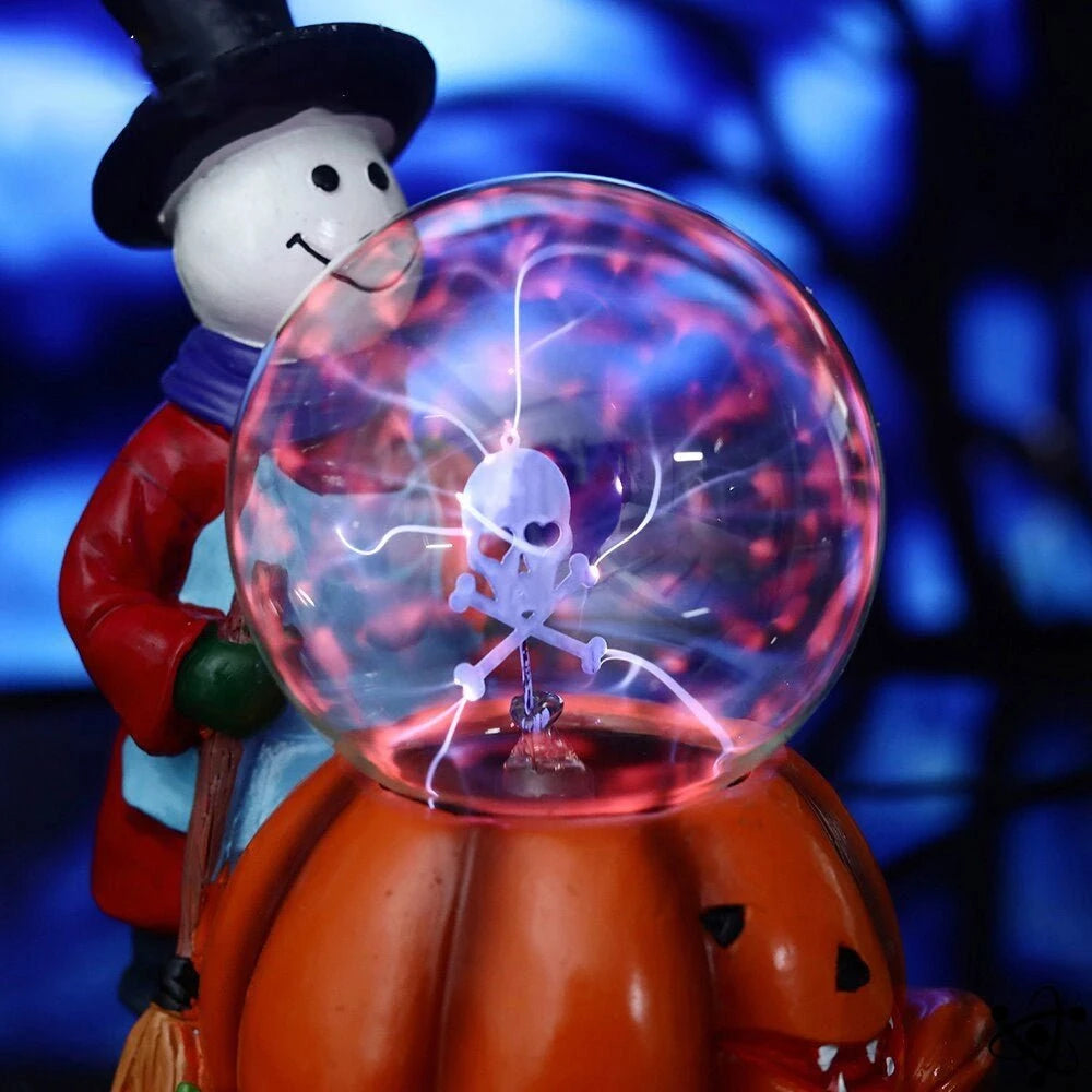 Pumpkin Plasma Lamp & Epouvantail Science Decor