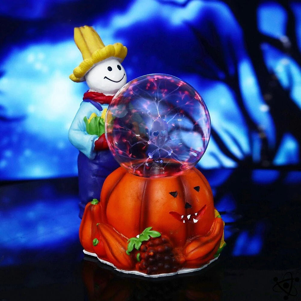 Pumpkin Plasma Lamp & Epouvantail Science Decor