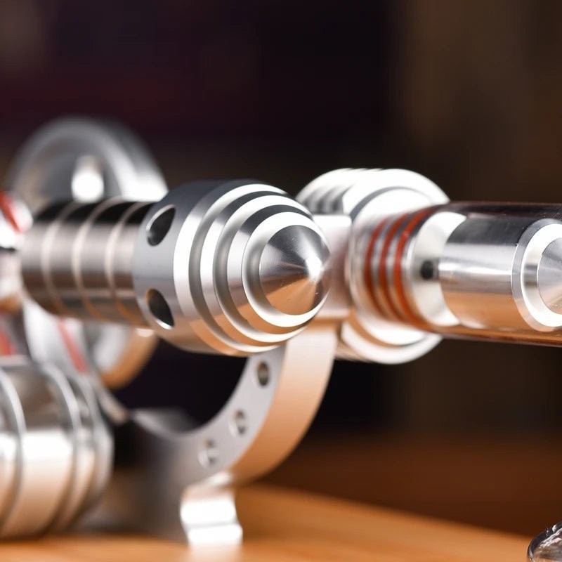 Wooden Stirling Engine Science Decor
