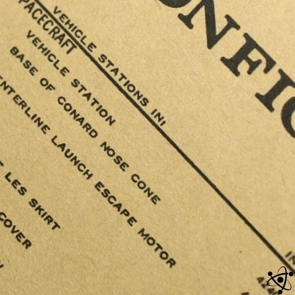 Schema Of The Saturn V Rocket Science Decor