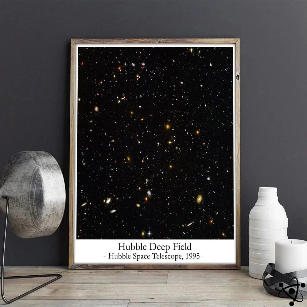 Science Poster Hubble'S Deep Field Science Decor