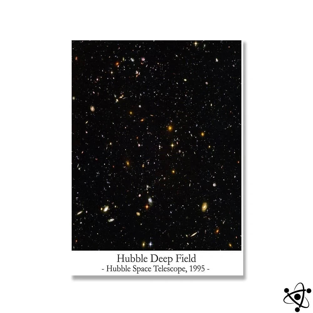 Science Poster Hubble'S Deep Field Science Decor