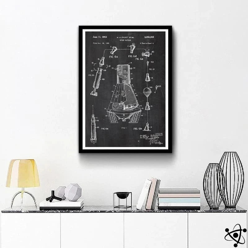 Scientific Poster Mission Mercury Science Decor