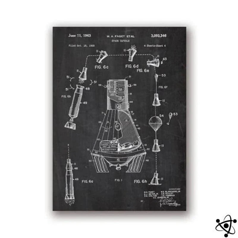 Scientific Poster Mission Mercury Science Decor