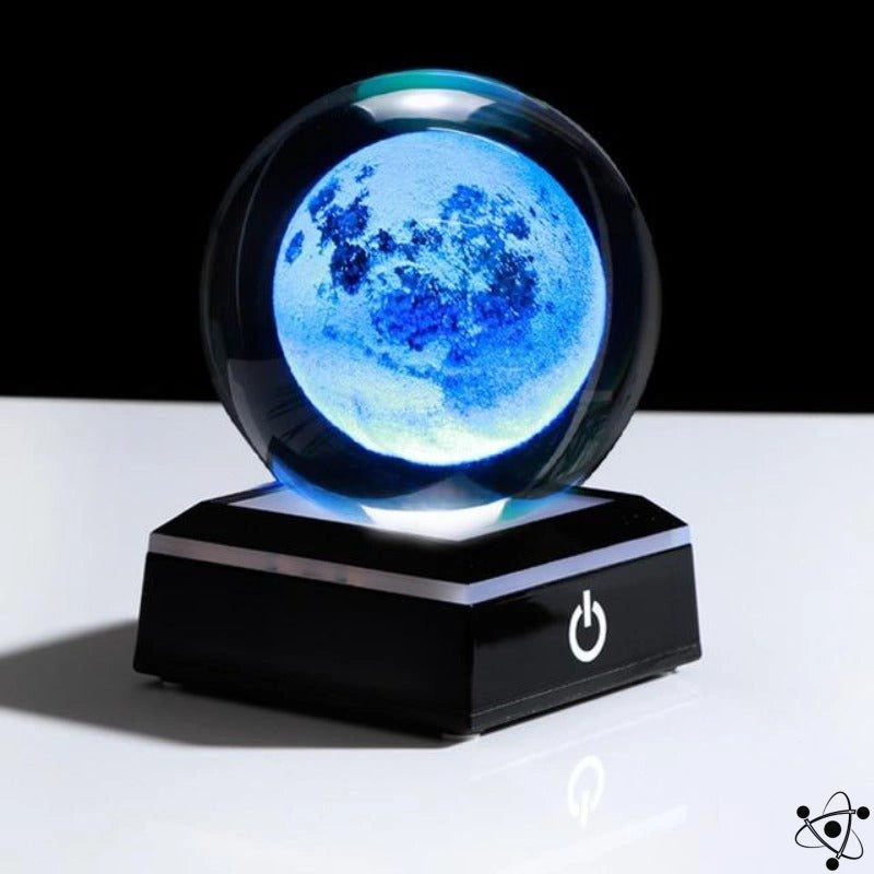 Solar System Crystal Night Light Science Decor