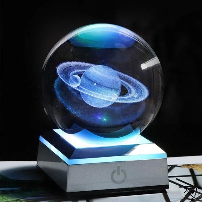 Solar System Crystal Night Light Science Decor