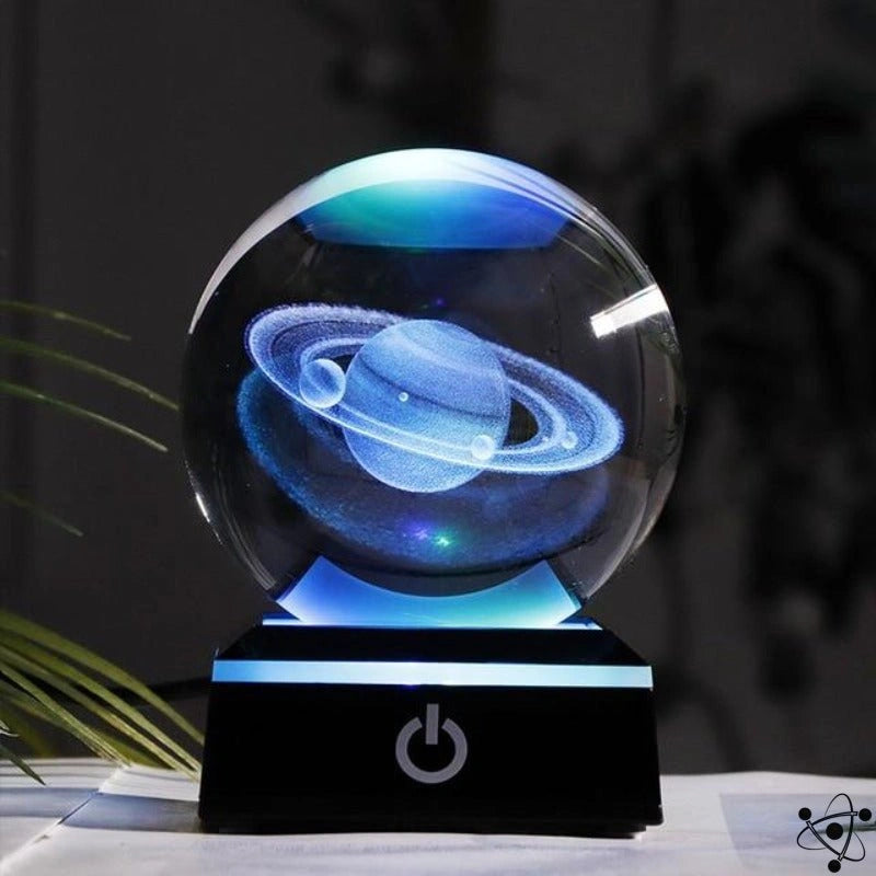 Solar System Crystal Night Light Science Decor