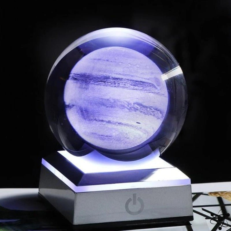 Solar System Crystal Night Light Science Decor
