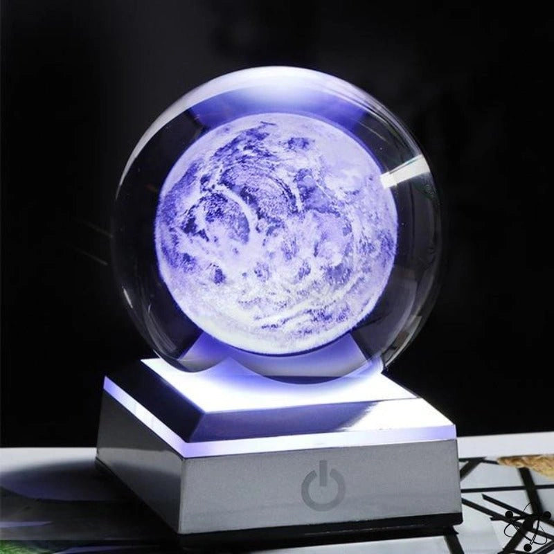 Solar System Crystal Night Light Science Decor