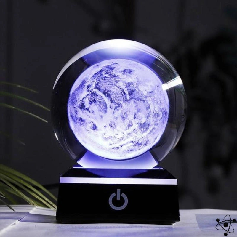 Solar System Crystal Night Light Science Decor