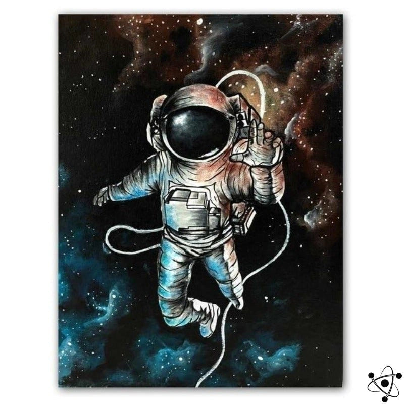 Space Astronaut Planets Poster Science Decor