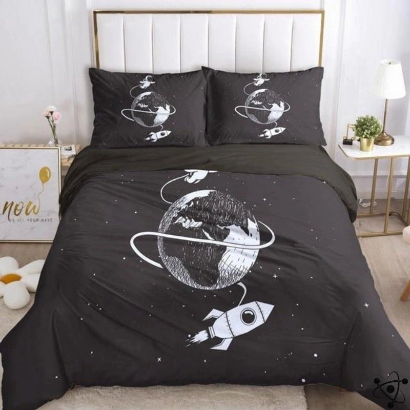 Space Conquest Duvet Cover Science Decor