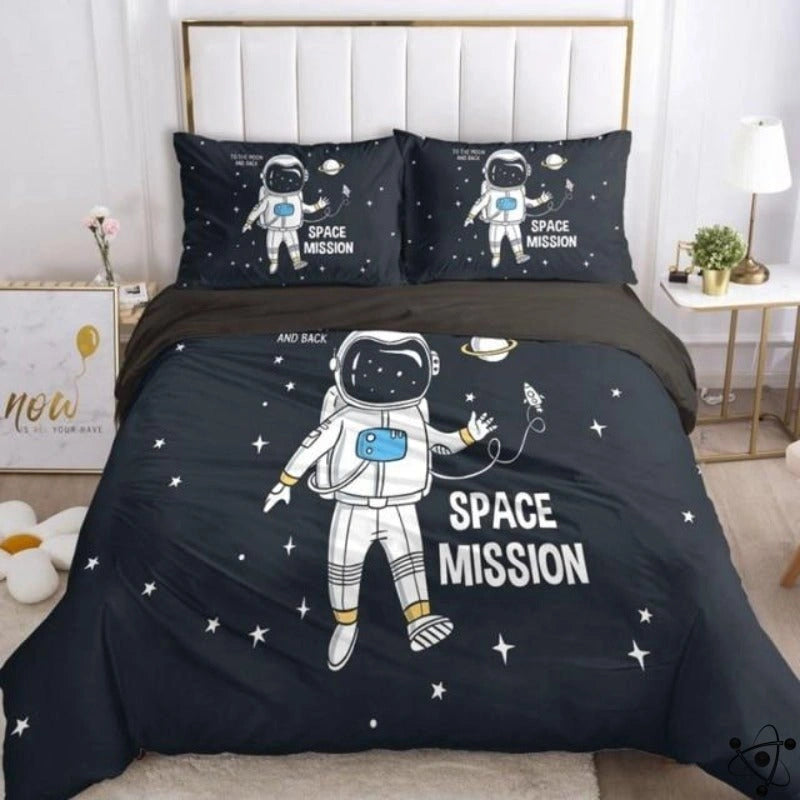 Space Mission Duvet Cover Science Decor