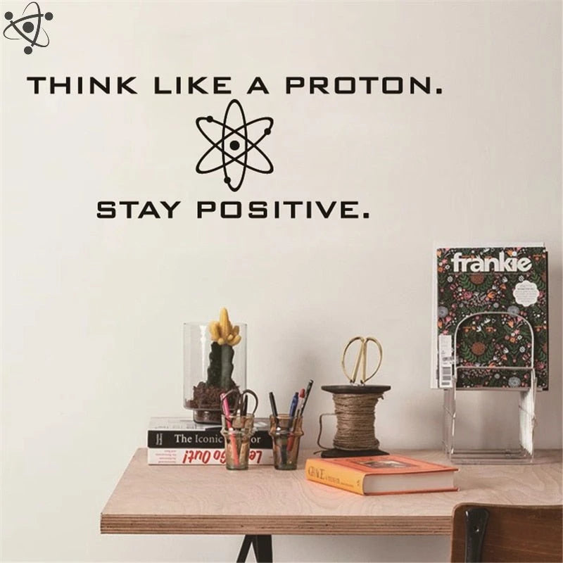 Stay Positive Science Wall Sticker Science Decor