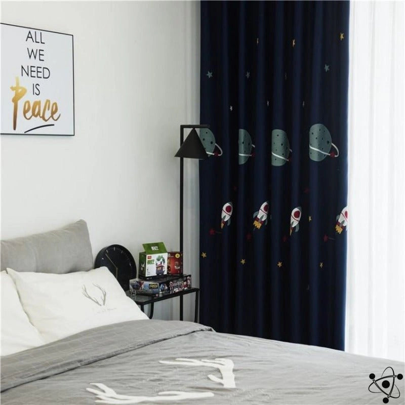 Stellar Space Curtains Science Decor