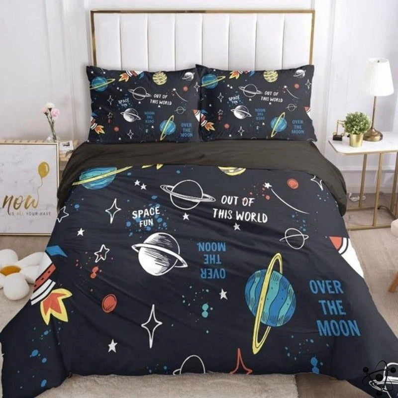 Stellar Space Duvet Cover Science Decor