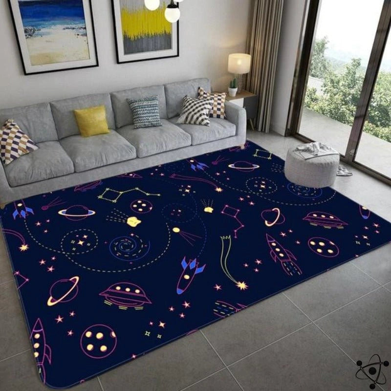 Stellar Space Rug Science Decor