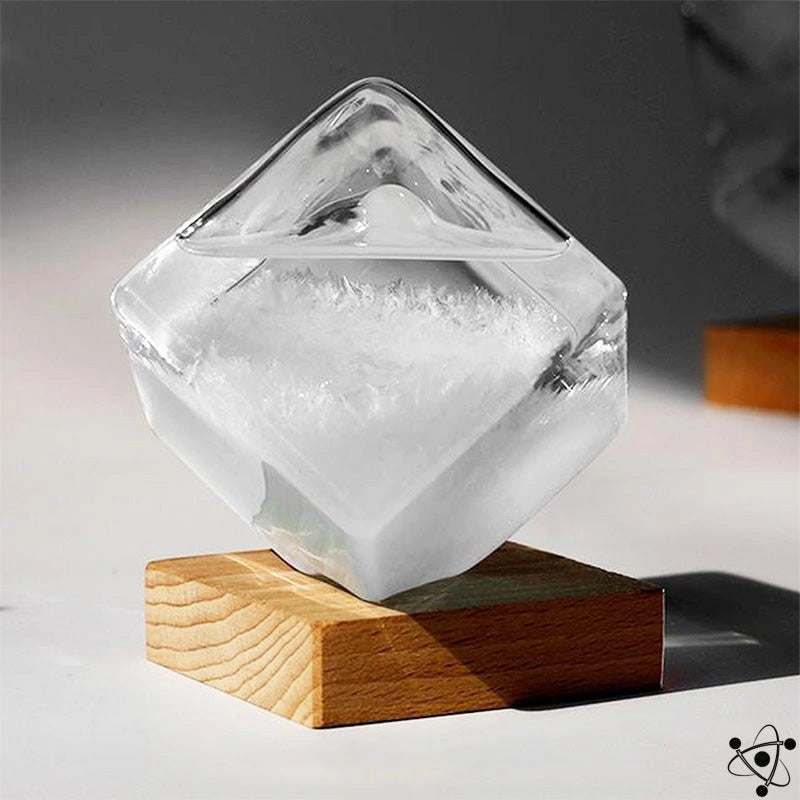 Storm Glass Cube Science Decor