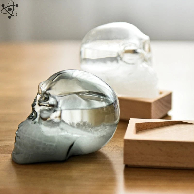 Storm Glass Death Skull Shape Science Decor