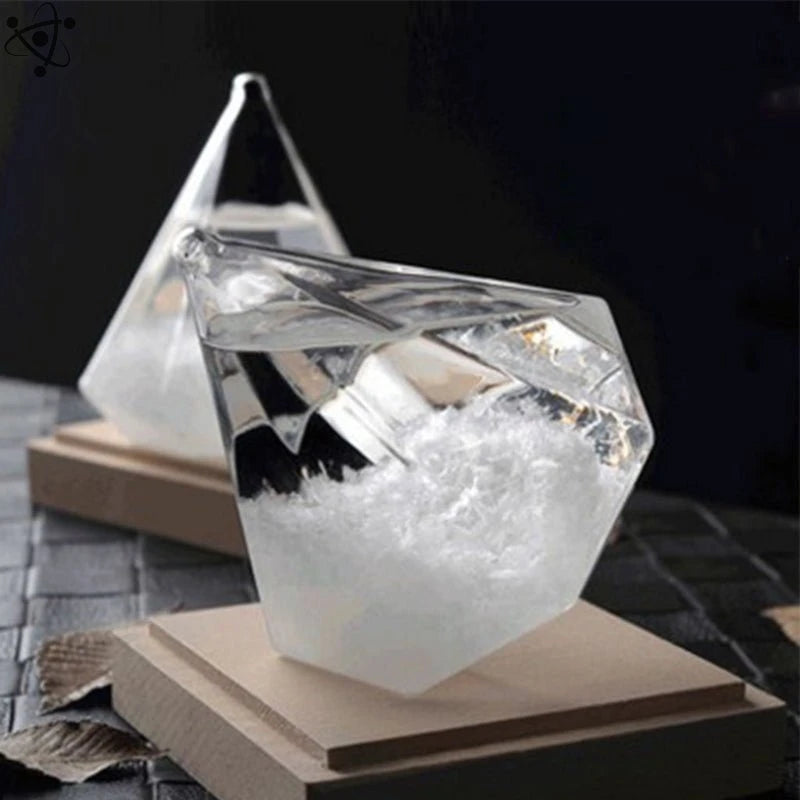 Storm Glass Diamond Shape Science Decor