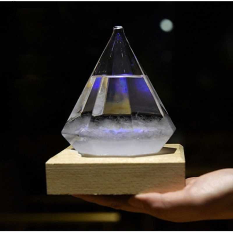 Storm Glass Diamond Shape Science Decor